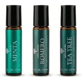 Roll-On Claridad Lúmina 3 x 10 ml – Menta, Romero y Tea Tree para Enfoque y Frescura