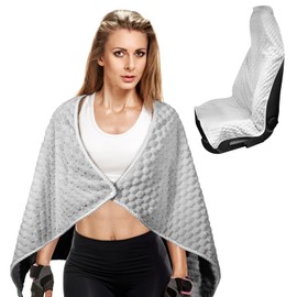 BOWERBIRD Sweat Towel & Temporary Car Seat Cover 2 in 1 for Gym, Exercise, Fitness, Outdoor Sport,Water Play - Absorbent,Large,Soft,Fast Drying