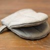fog linen work Oven Mitt