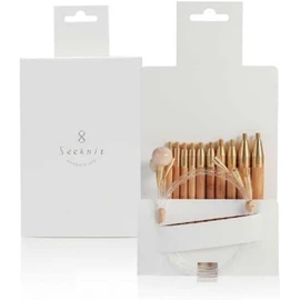 Seeknit Interchangeable Circular Needle Set, White, L