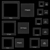 BENECREAT 16 Sizes Square Quilting Template, Acrylic Intricate Sewing Machine