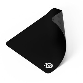 SteelSeries QcK - Alfombrilla de mouse para videojuegos, QcK+, Negro, Almohadilla para mouse