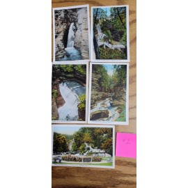 Watkins Glenn NY-New York, Vintage Postcard sets of 5 scenes