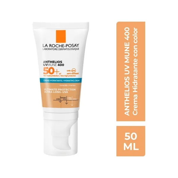 Crema Solar Anthelios Uv Mune 400 Con Color 50+ Fps