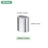 M METERXITY 50-Pack Aluminum Crimping Loop Sleeves, 2.5mm 3/32" Single