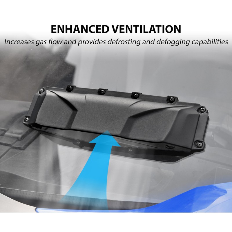 SAUTVS 2PCS UTV Windshield Vents Self Install Kit Windscreen Ventilation