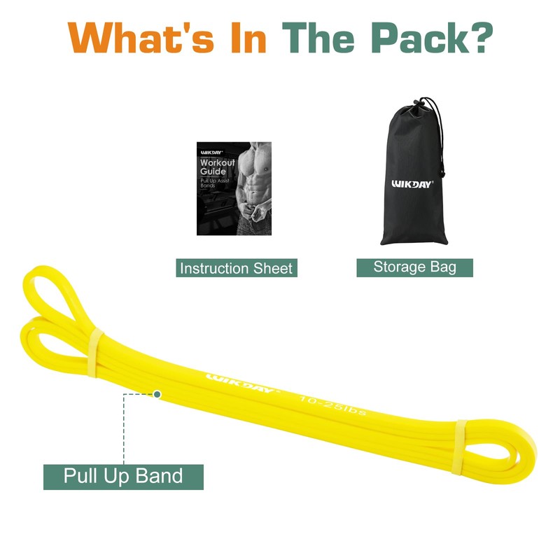 WIKDAY Resistance Bands for Working Out, Exercise Bands, Workout Bands,
