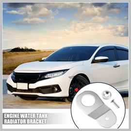 RATCHROLL Engine Water Tank Radiator Bracket Radiator Stay Mount Bracket and Washer Kit for Honda Civic 1996-2000 Aluminum Alloy Silver Tone 1 Set Replacement Car Parts