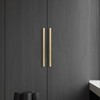 QOGRISUN 5 Pack Solid Brass Cabinet Pulls, 7-9/16 Inch Hole