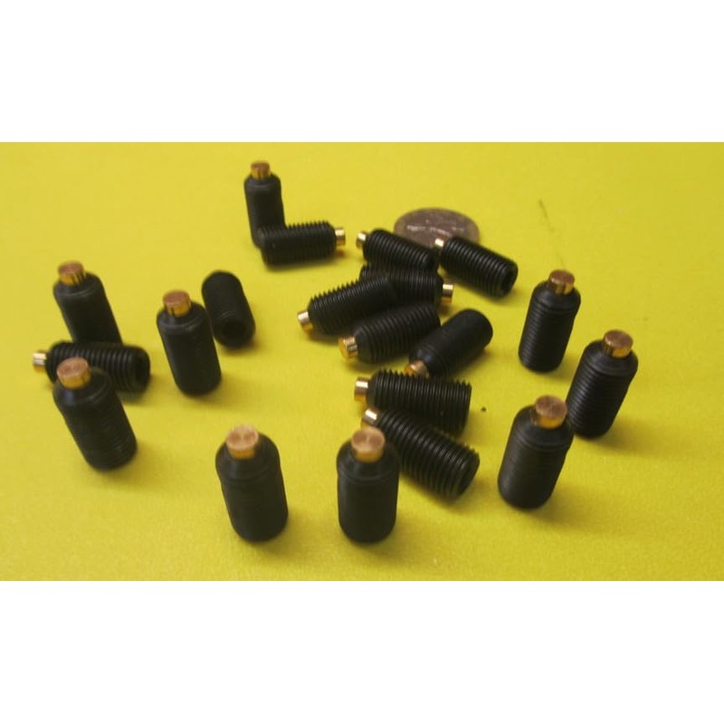 Black Oxide Steel Brass Tip Set Screw 3/8"-24 x .750"