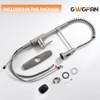 OWOFAN Kitchen Faucet with Pull Down Sprayer Brushed Nickel Stainless