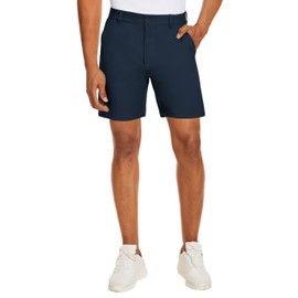 PULI Mens Golf Shorts 7 Inch Inseam Business Dress Casual Stretch Work Hiking Quick Dry Lightweight with Pockets Navy 34
