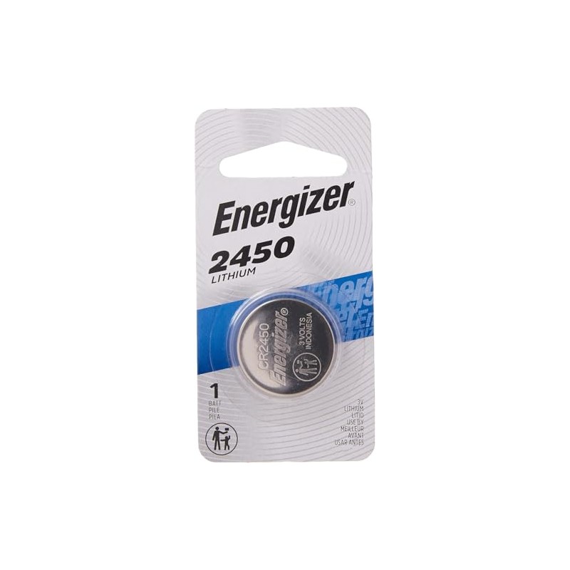2450 Lithium Coin Battery, 2 Pack