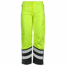 High Visibility Cold Weather Safety Pants, Tear Resistant, Water Resistant, ANSI Class E, Lime, 2X-Large, SAFEGEAR