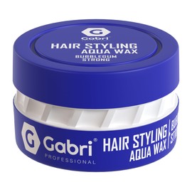 Gabri Professional Hair Wax, Hair Styling Aqua Wax, 1 x 150 ml, Pack of 1 (Bubblegum Strong - Blue)