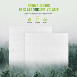 2ft x 2ft Traditional Style/Pattern Pro Ceiling Tiles - Fire-Rated, Waterproof, Reusable - Premium PVC, No Sag and Breakage-Cover 48 Sq. Ft-Package of 12 Tiles