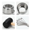 Coconut Opener Tool Set,Food Grade Coconut Opener,Coconut Scraper for Kitchens,Picnics