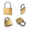 2 Piece Security Padlock with 6 Keys Anti-Theft Shear Proof