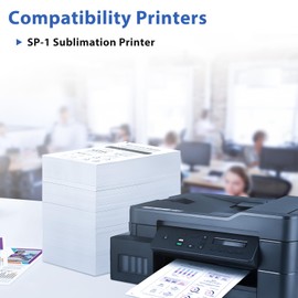SP01 SP-01 SP-1 Sublimation Ink Cartridge High Capacity 4-Pack SP01BKS SP01CS SP01MS SP01YS Ink Cartridge Replacement for Brother SP1 SP-1 Sublimation Printer - SP01BKS (109ML) SP01CS (51ML)