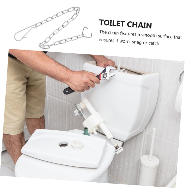 DOITOOL Toilet Accessories 2pcs Stainless Steel Flapper Chain Flush Chain