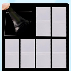 Horktrust Doppelseitiges klebeband transparent, doppelseitiges Nano-Klebeband, luftballon klebepunkte, Dicke 0,8 mm – 40 mm x 40 mm (10 Stück) – 2 Einheiten pro Packung