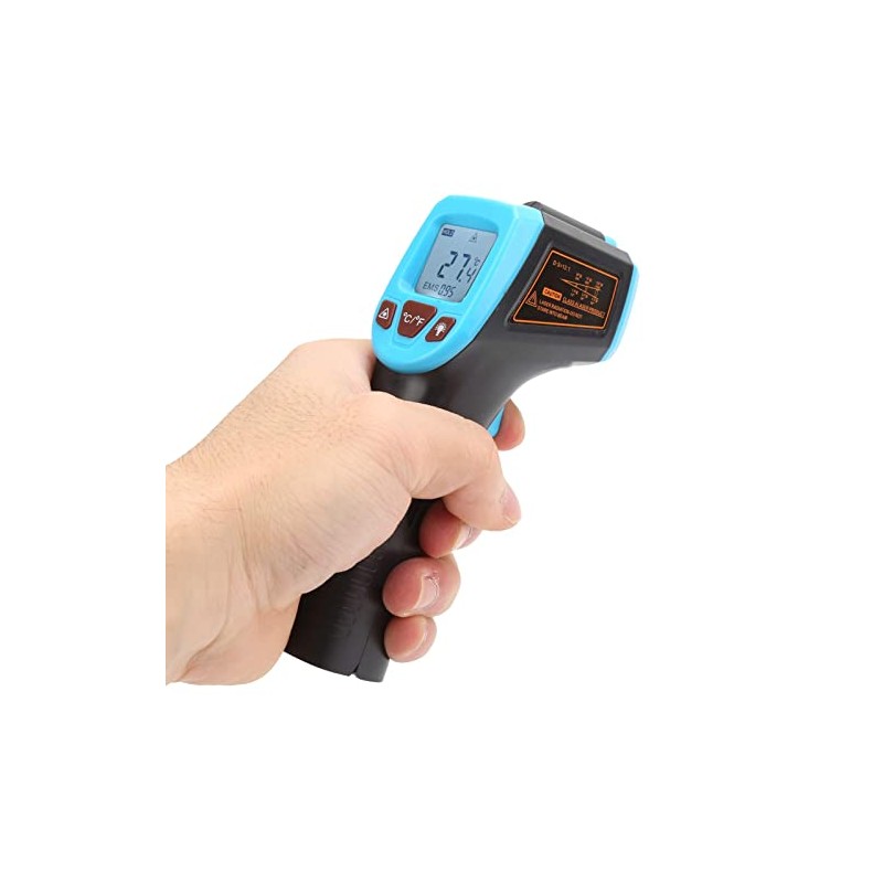 Infrared Temperature Measuring Gun, LCD Display, Industrial Thermometer, No Touch