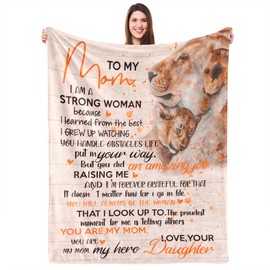 UFOORO Mom Blanket, Mom Gifts from Daughter, Gift for Mom, Birthday Gifts for Mom - Throw Blanket for Mom Presents 55x70
