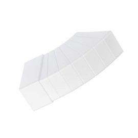 110x55mm 15-60 Degree Horizontal Angle Elbow Rectangular Plastic Ducting Adapter