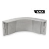 G-PLUS Silver Pontoon Boat Aluminum Corner Cap F-22 C-shaped 1-1/2