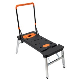 Worktop, 7-in-1 Multifunctional Work Platform, 550LBS/250KG Portable Folding Work Table Adjustable Height Workbench with Wheels Handcart, Transport Trolley, Hand Trunk, Roller Board, Dolly