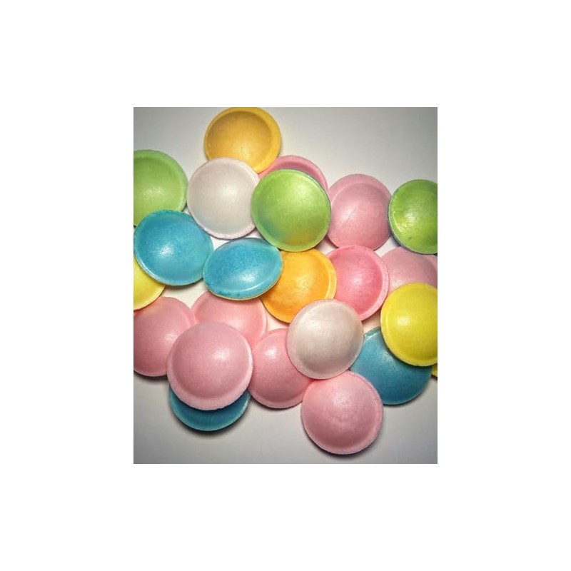 Flying saucers x100 multi coloured filled with serbert