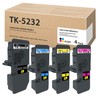 TK-5232 TK5232 Toner Cartridge Set (4Pack, 1BK/1C/1M/1Y)- Compatible 1T02R690US0 1T02R69CUS0