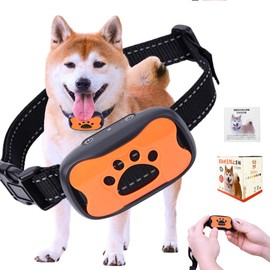 TTFP: Waste Barking Prevention Collar, For Small and Medium Dogs, 1.8 oz (53 g), Ultra Lightweight, No Current Shock, Fully Automatic, 7 Stage Sound & Vibration, Waterproof, Training Goods (Paw,