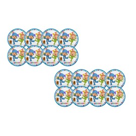 ALMACENESADAN 0522 Pack of 16 18cm Pocoyo and Nina Party Plates Ideal for Parties and Birthdays Product Made from Cardboard