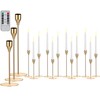 Aurelema 12 Set Candlesticks Holders Taper Candle Holders Pillar Tall