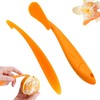 QZKJQDD 2 PCS Orange Peeler, Citrus Opening Tool, Long Handled
