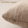 Foindtower Set of 2 Decorative Textured Burlap Linen Throw Pillow