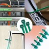 OUPENG 200PCS Nylon Zip Ties - 8 Inch Green,Multi-Purpose Self