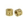 TOP-VIGOR 50Pcs Threaded Insert Knurled Nuts, M3 x 4mm x