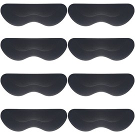 Shoe Blister Protection, Prevents Scrubbing and Punching, Heel Pads, Prevents Slipping, Size Adjustment, Prevents Slipping, Tape, Heel Protection, Goods, Abrasion Resistant (Black (4 Pairs 8 Pieces)