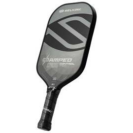 2025 Selkirk Amped Control Pickleball Paddle | Fiberglass Pickleball Paddle | FiberFlex+ Face | Polypropylene X5+ 16mm Core | Designed for Consistent Sweet Spot | Invikta Lightweight | Gray