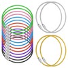 [PATIKIL] 16pcs 7.9" Length Wire Keychain Cable with Stainless Steel