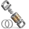 TISUR Titanium Quick Release Swivel Keychain, Heavy Duty Detachable Keychain