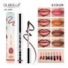 Lápiz Labial 3d Despegable - Mate Para Maquillaje Color 2pz