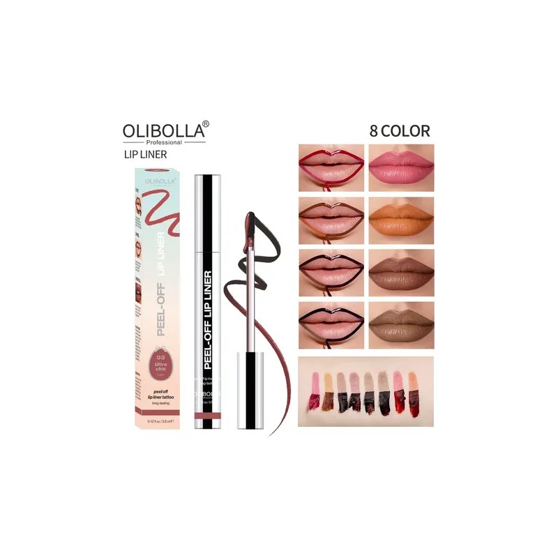 Lápiz Labial 3d Despegable - Mate Para Maquillaje Color 2pz