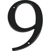 Distinctions 843149 Black Flush-Mount 4-Inch House Number 9