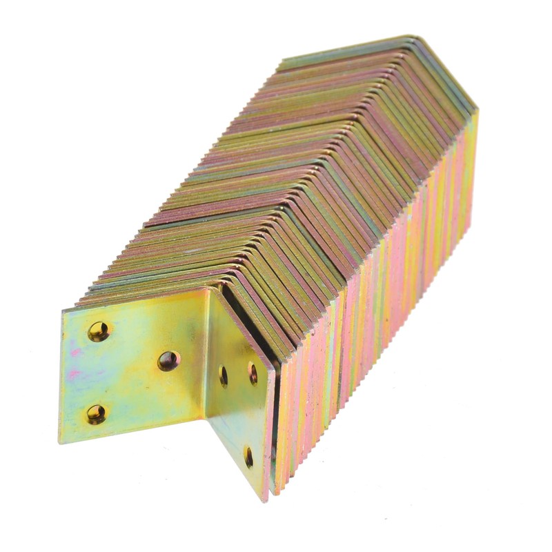 Aqbau® 10 x Angle Connectors, Perforated Plate Angle, 40 x