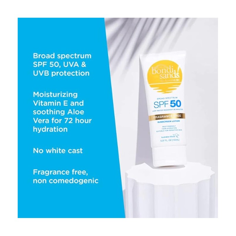 Bondi Sands SPF 50+ Sunscreen Lotion Fragrance Free 150ml