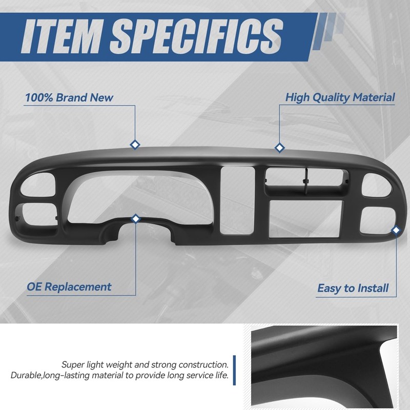 Auto Dynasty - Front Double Din Radio Dash Bezel Kit