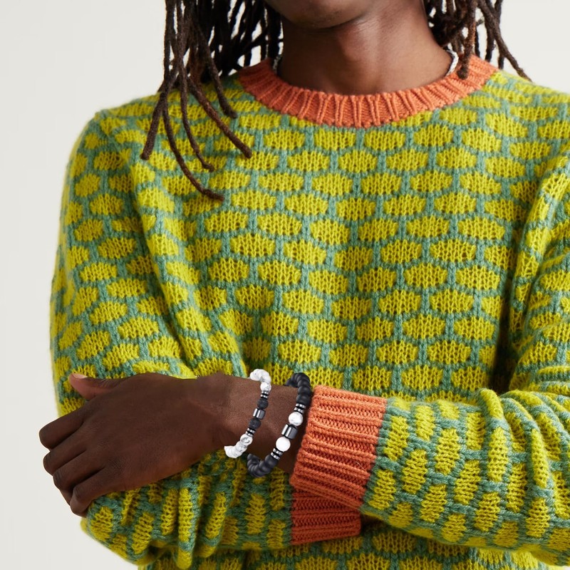 RANKEEF Tiger Eye Bracelet For Men 8MM Natural Stone Beads